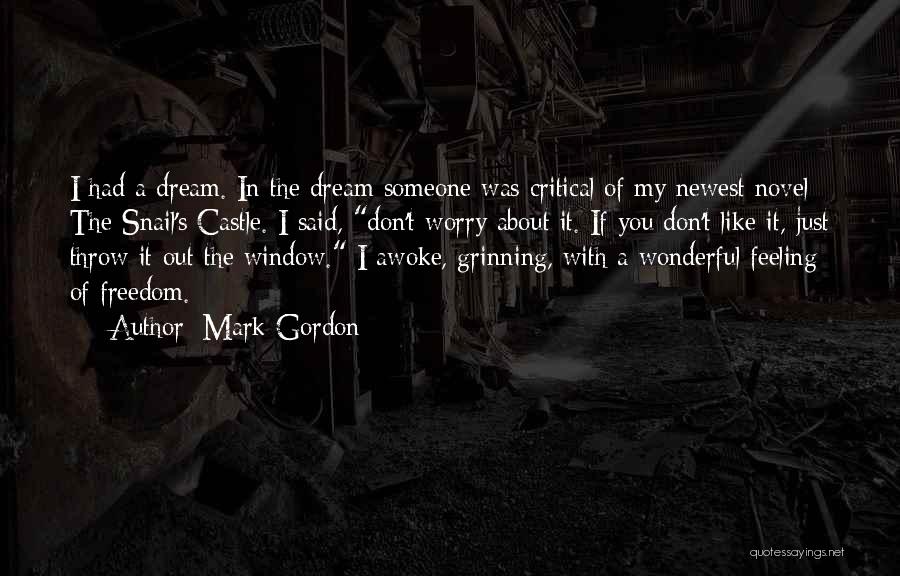 If You Dream About Someone Quotes By Mark Gordon