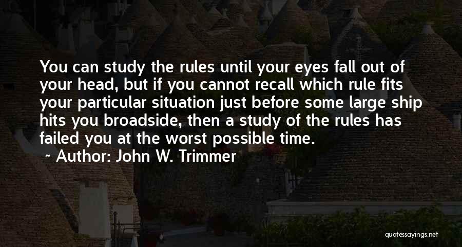 If You Failed Quotes By John W. Trimmer