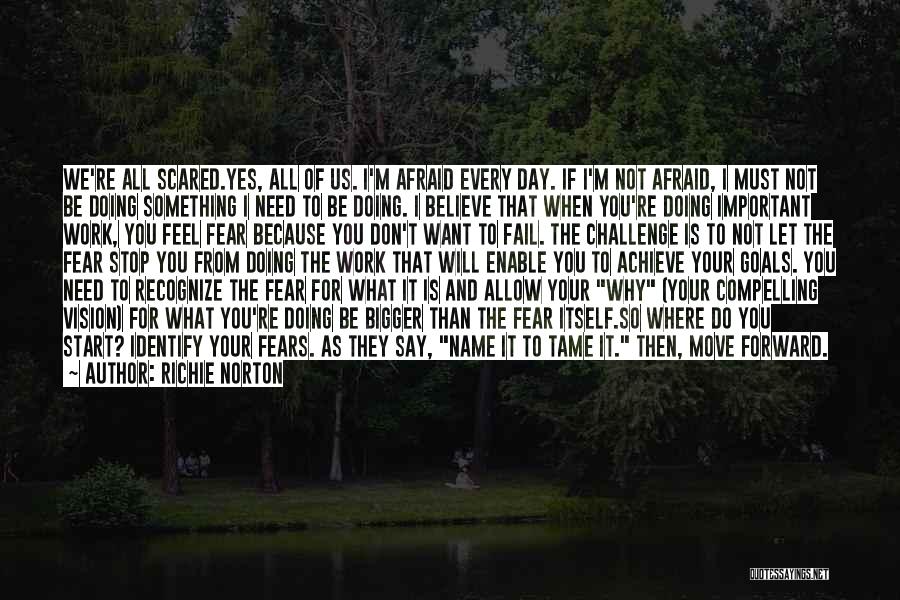 If You Fear Something Quotes By Richie Norton