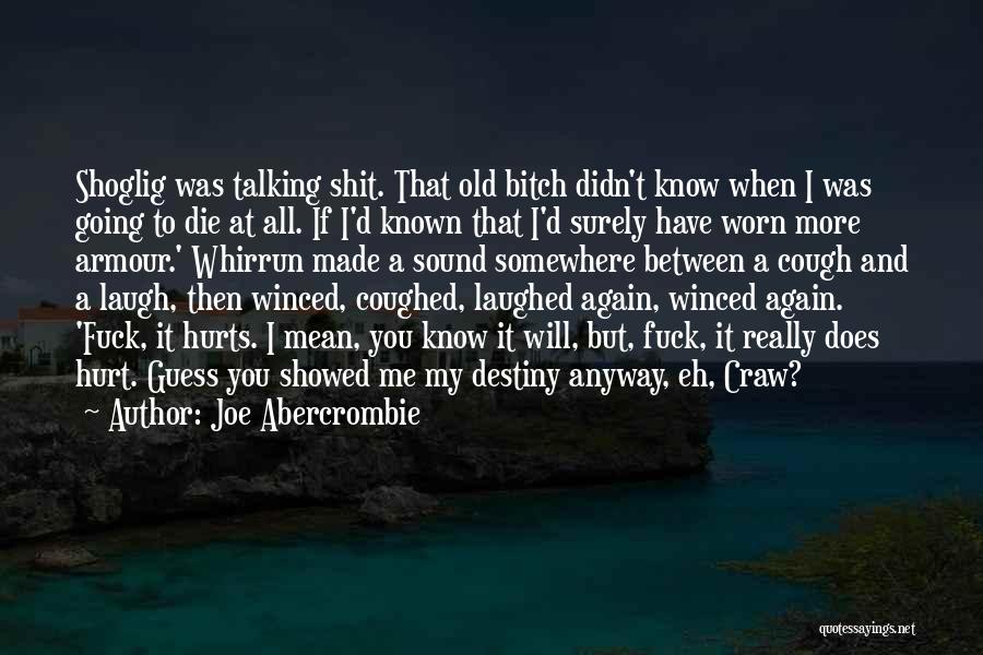 If You Hurt Me Again Quotes By Joe Abercrombie