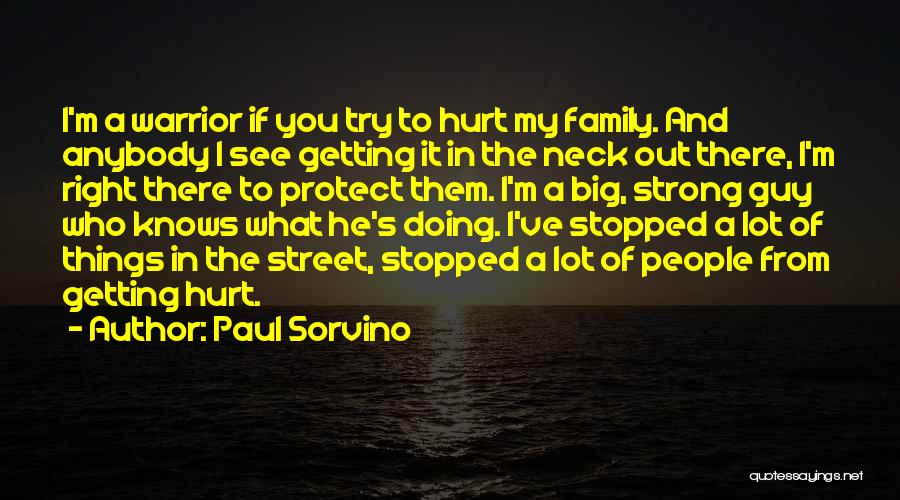 If You Hurt My Family Quotes By Paul Sorvino