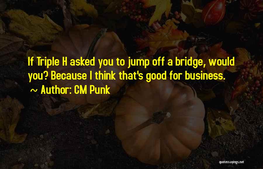If You Jump Off A Bridge Quotes By CM Punk