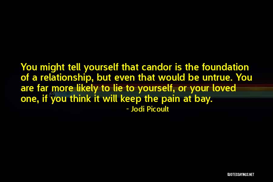 If You Lie To Yourself Quotes By Jodi Picoult If You Lie To Yourself Quotes By Jodi Picoult