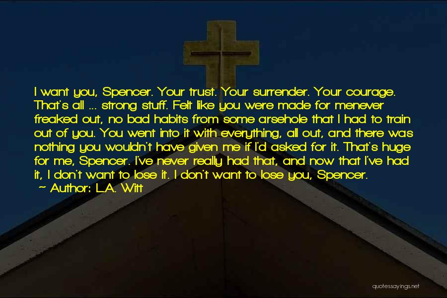 If You Lose Me Quotes By L.A. Witt