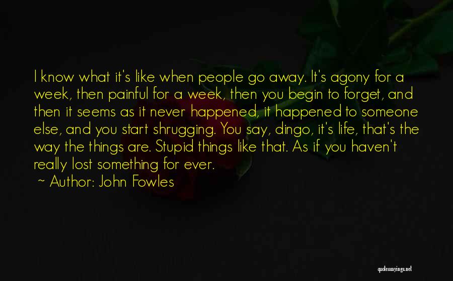 If You Lost Something Quotes By John Fowles