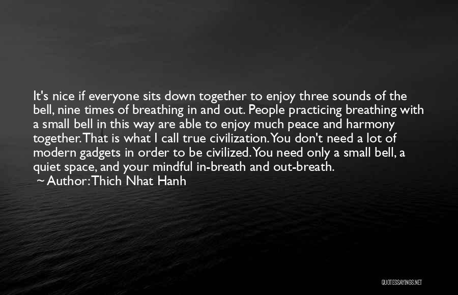 If You Need Space Quotes By Thich Nhat Hanh