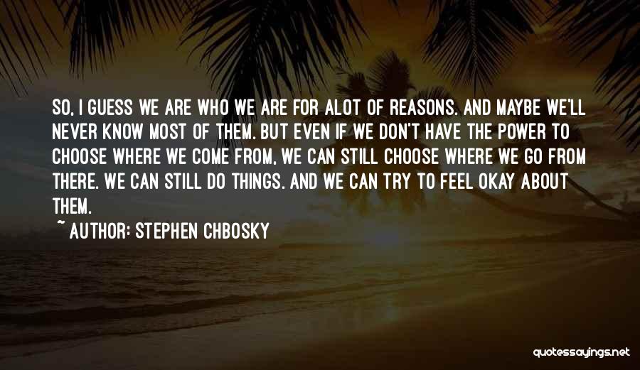 If You Never Try Then You'll Never Know Quotes By Stephen Chbosky