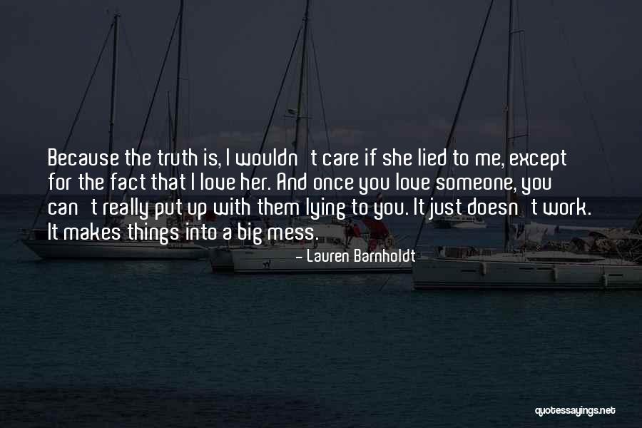 If You Really Love Her Quotes By Lauren Barnholdt