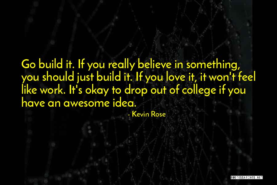 If You Really Love Something Quotes By Kevin Rose If You Really Love Something Quotes By Kevin Rose