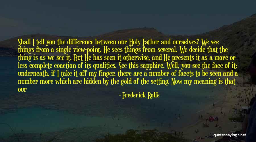 If You Single Quotes By Frederick Rolfe