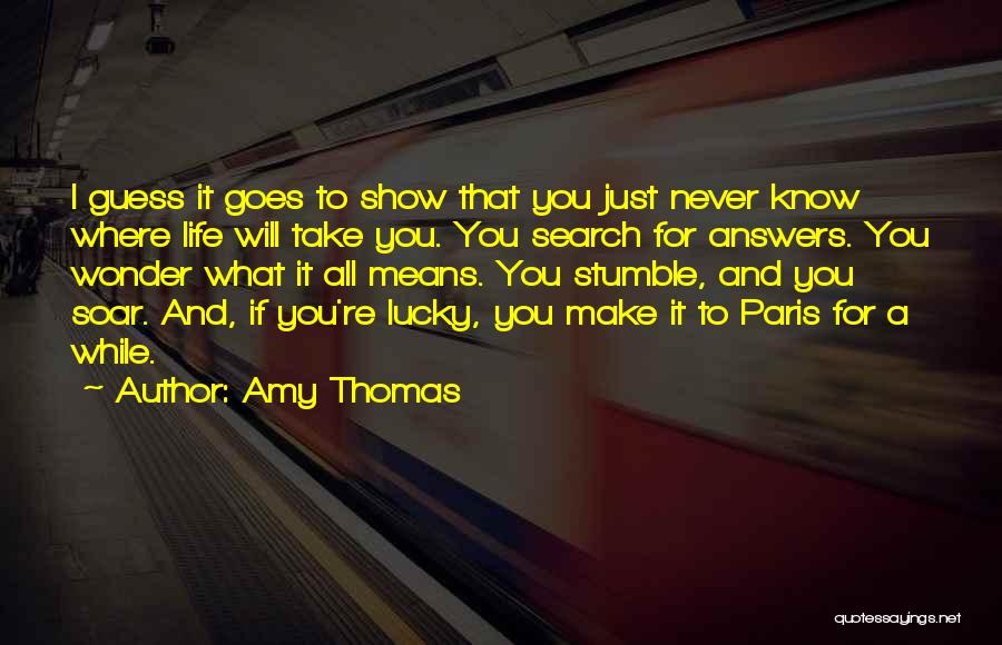 If You Stumble Quotes By Amy Thomas