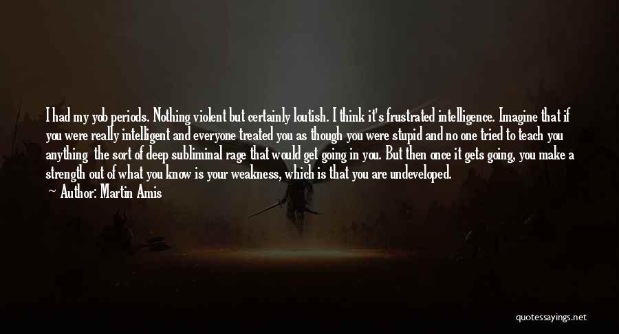 If You Think I'm Stupid Quotes By Martin Amis