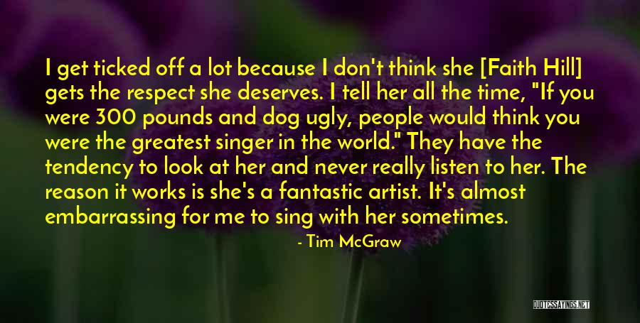 If You Think I'm Ugly Quotes By Tim McGraw