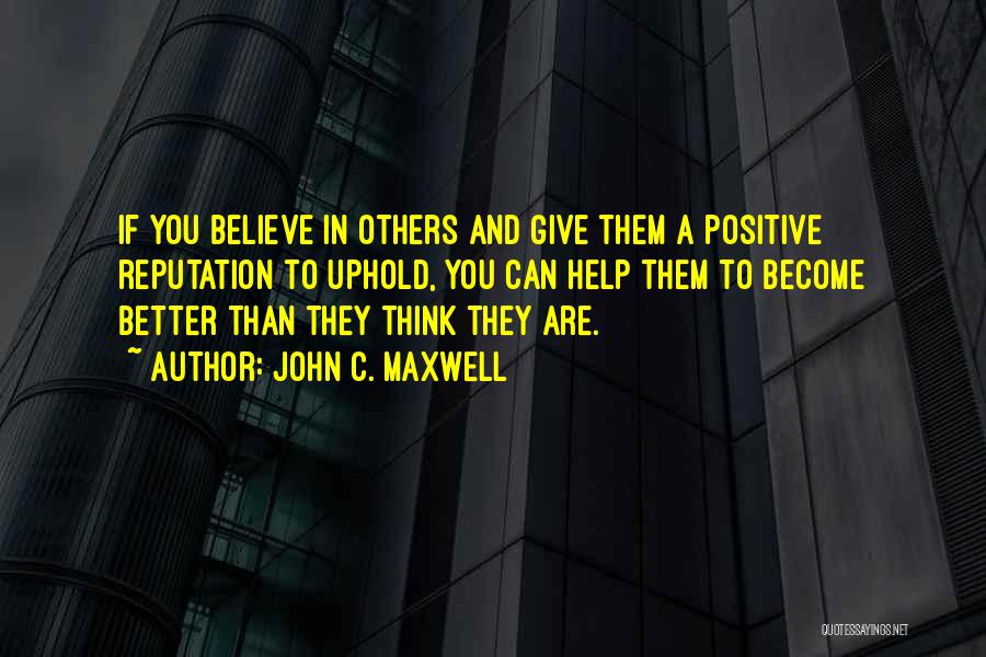 If You Think Positive Quotes By John C. Maxwell