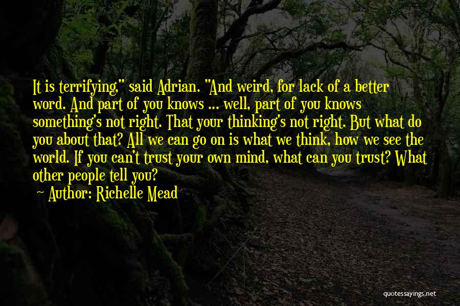 If You Think You Can Do Better Quotes By Richelle Mead