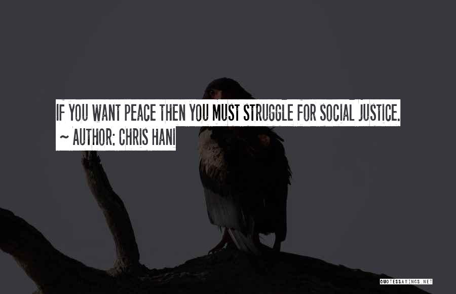 If You Want Peace Quotes By Chris Hani