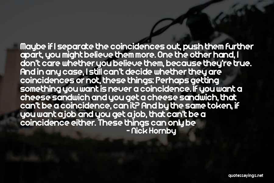 If You Want Something In Life Quotes By Nick Hornby