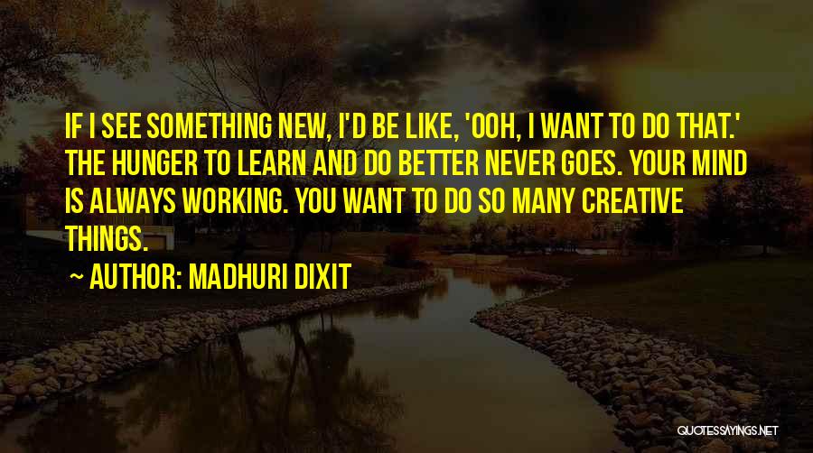 If You Want Something New Quotes By Madhuri Dixit