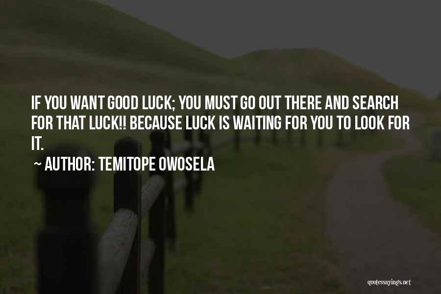 If You Want Success Quotes By Temitope Owosela