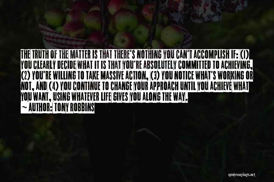 If You Want Success Quotes By Tony Robbins
