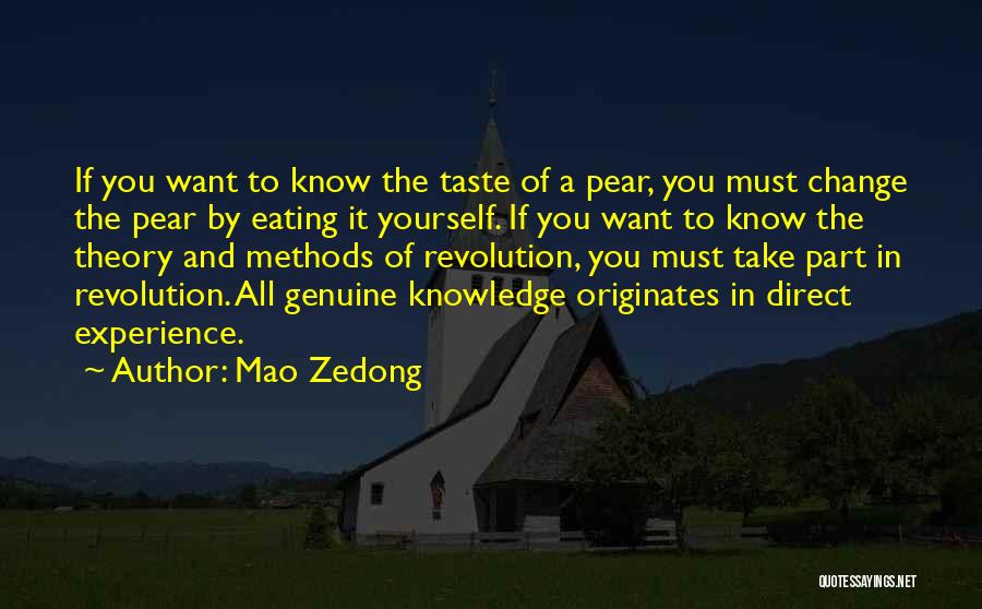 If You Want To Change Yourself Quotes By Mao Zedong