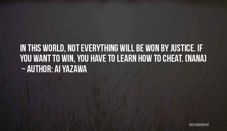 If You Want To Cheat Quotes By Ai Yazawa