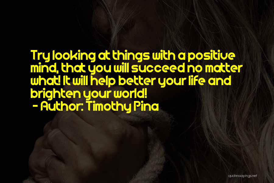 If You Want To Succeed In Life Quotes By Timothy Pina