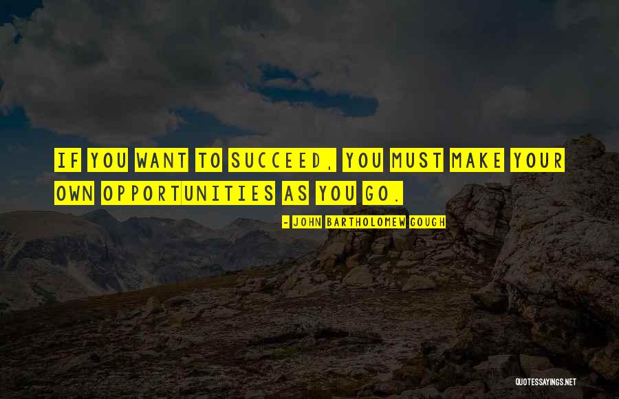 If You Want To Succeed Quotes By John Bartholomew Gough