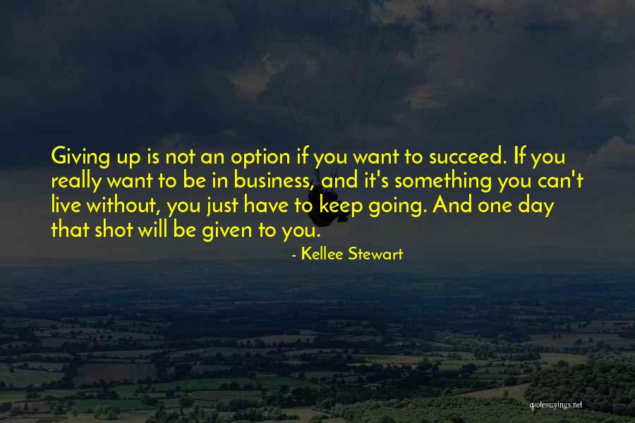 If You Want To Succeed Quotes By Kellee Stewart