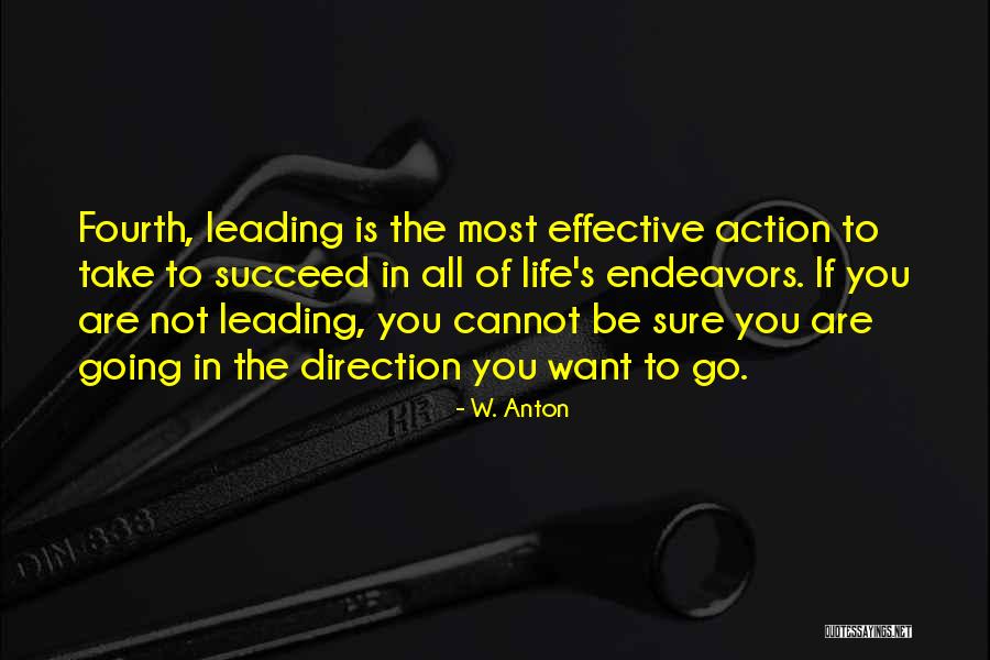 If You Want To Succeed Quotes By W. Anton