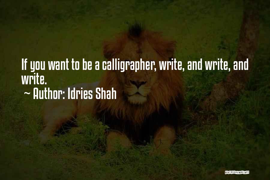 If You Want To Write Quotes By Idries Shah