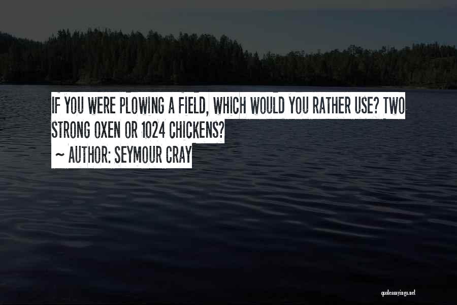 If You Were A Quotes By Seymour Cray