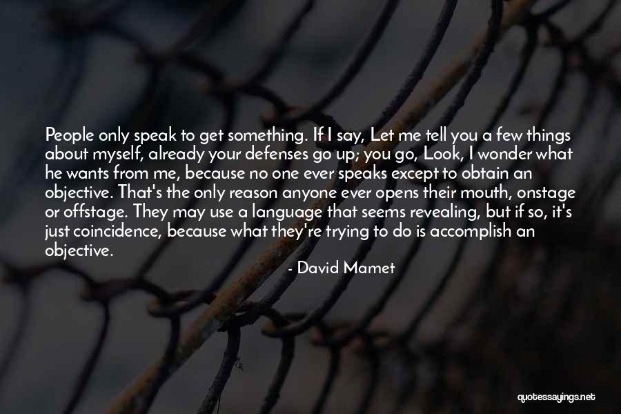 If You Wonder Quotes By David Mamet