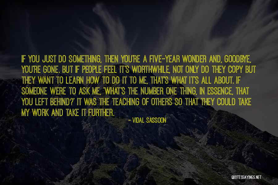 If You Wonder Quotes By Vidal Sassoon