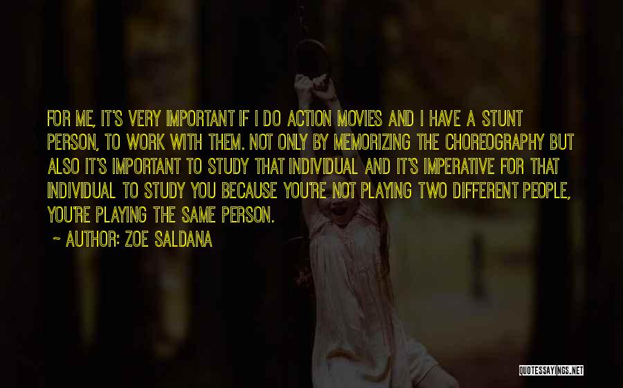 If You're Important Quotes By Zoe Saldana