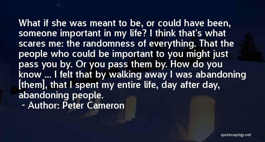 If You're Important To Someone Quotes By Peter Cameron