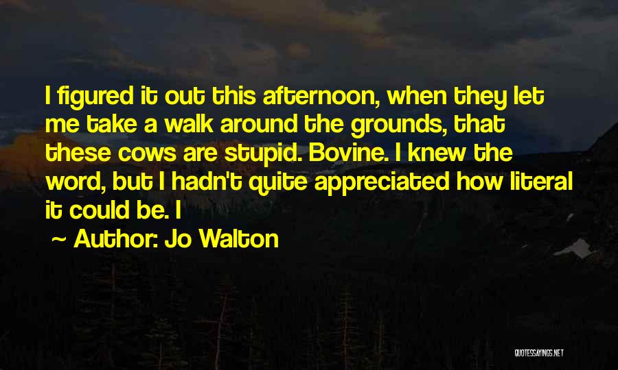 If You're Not Appreciated Quotes By Jo Walton