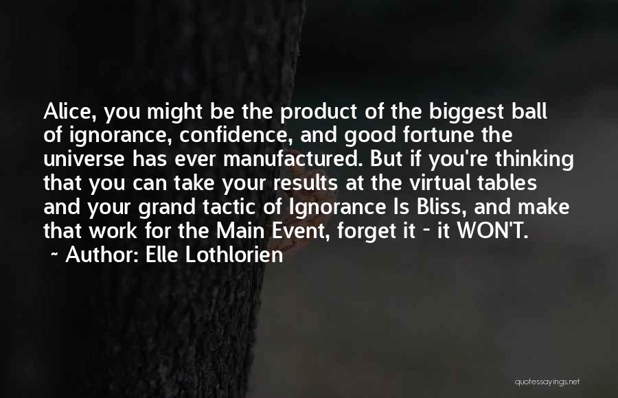 Ignorance And Confidence Quotes By Elle Lothlorien