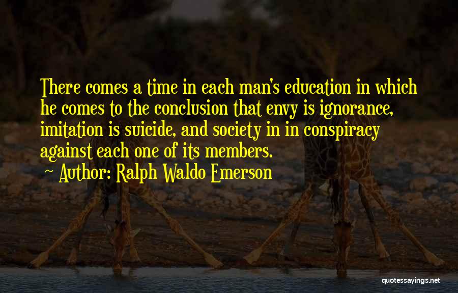 Ignorance And Education Quotes By Ralph Waldo Emerson