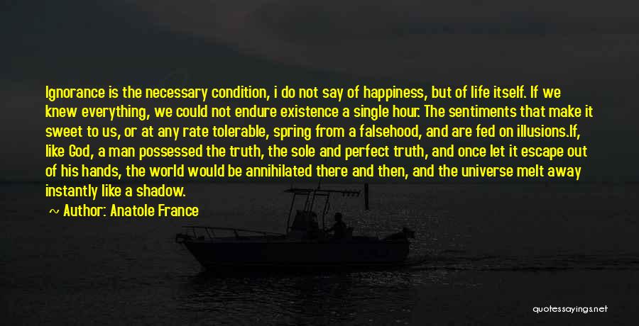 Ignorance And Happiness Quotes By Anatole France