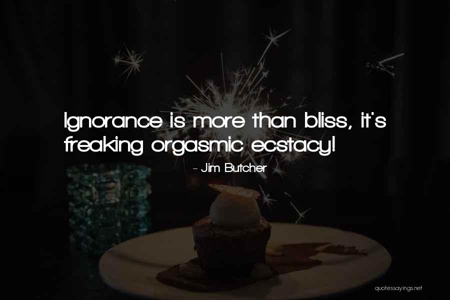 Ignorance Is Bliss Quotes By Jim Butcher Ignorance Is Bliss Quotes By Jim Butcher