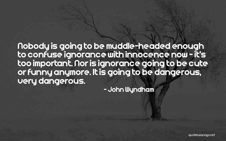 Ignorance Is Dangerous Quotes By John Wyndham Ignorance Is Dangerous Quotes By John Wyndham