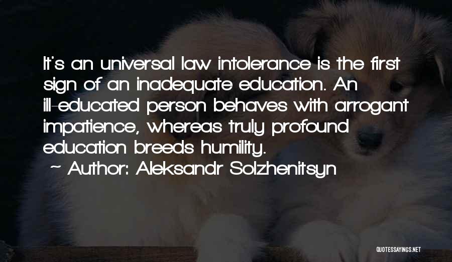 Ignorance Of The Law Quotes By Aleksandr Solzhenitsyn