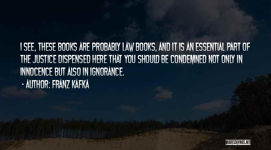 Ignorance Of The Law Quotes By Franz Kafka