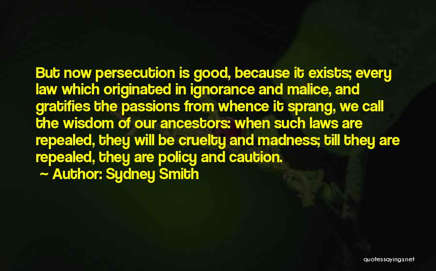 Ignorance Of The Law Quotes By Sydney Smith