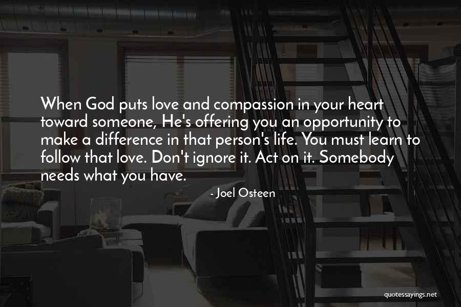 Ignore In Love Quotes By Joel Osteen