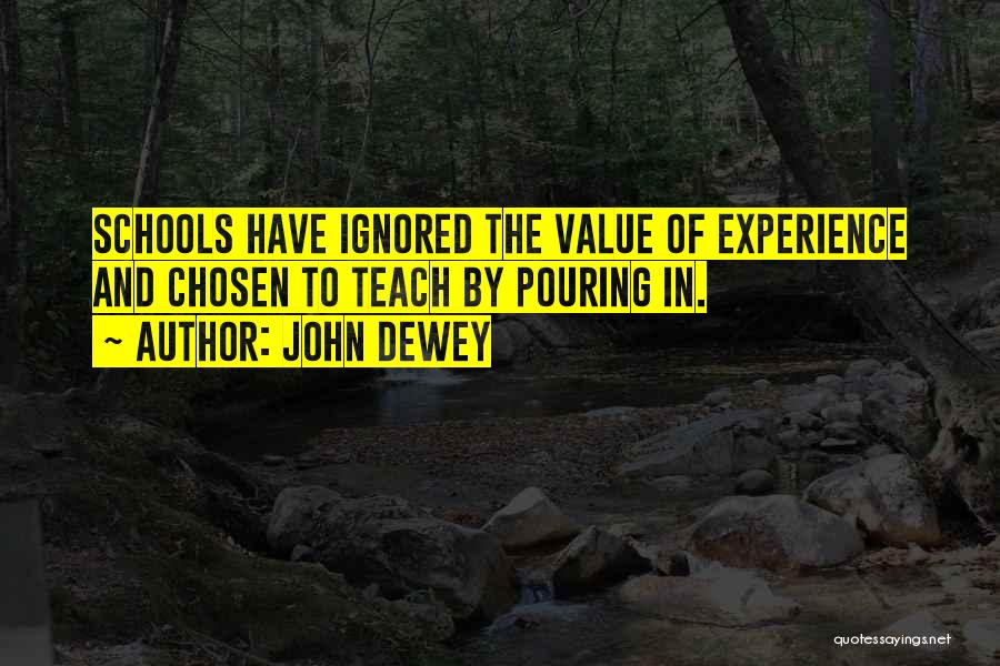 Ignored By Someone Quotes By John Dewey