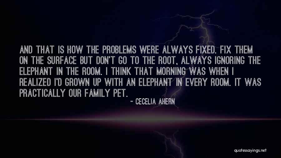 Ignoring The Elephant In The Room Quotes By Cecelia Ahern