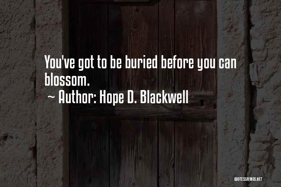 Ikada Quotes By Hope D. Blackwell