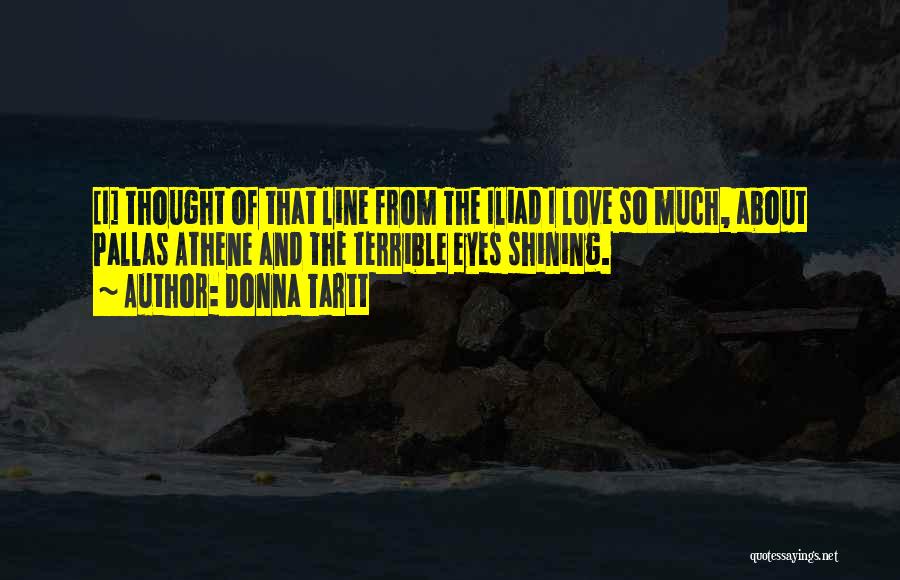 Iliad Love Quotes By Donna Tartt